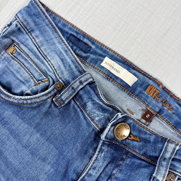 Kut from the Kloth Denim - KUT from the Kloth Catherine‎ Boyfriend Jeans Size 2 Blue Medium Wash 30x29